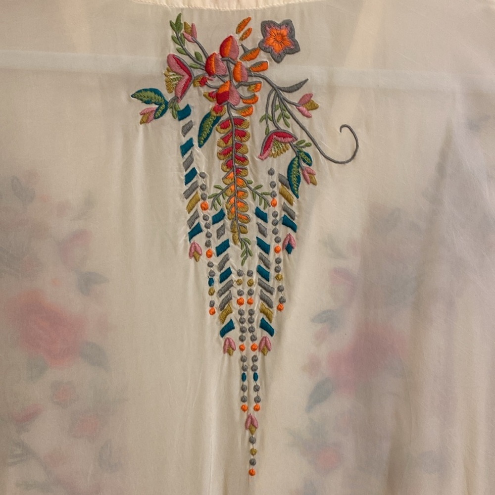 Johnny Was Kimono w/ fringe.Rare Vintage XS New w/Tags. Perfect condition. - Picture 12 of 15